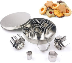 12 - piece Stainless Steel Cookie Cutter Set - Mall Mega