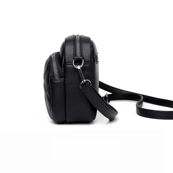 1Pc Women’s Pu Leather Embroidered Shoulder Bag - Mall Mega