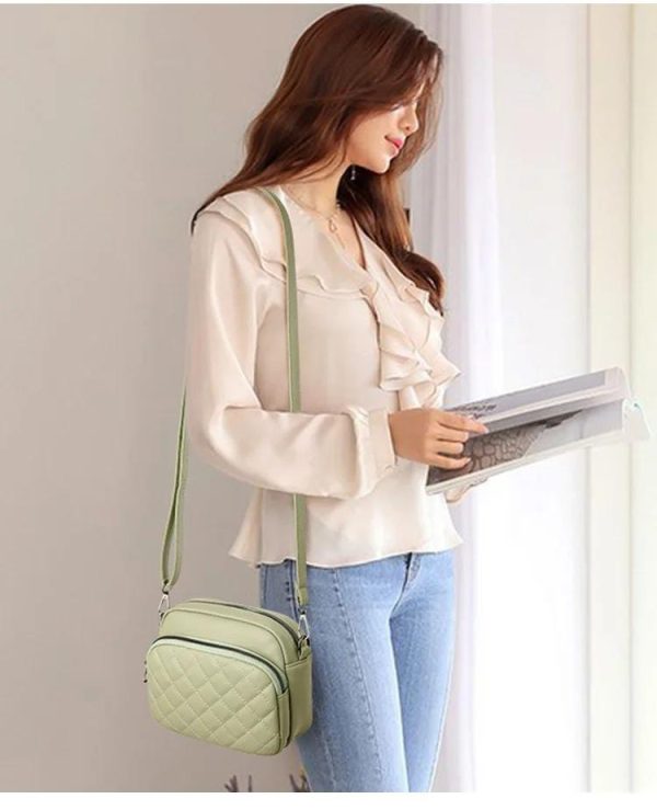 1Pc Women’s Pu Leather Embroidered Shoulder Bag - Mall Mega