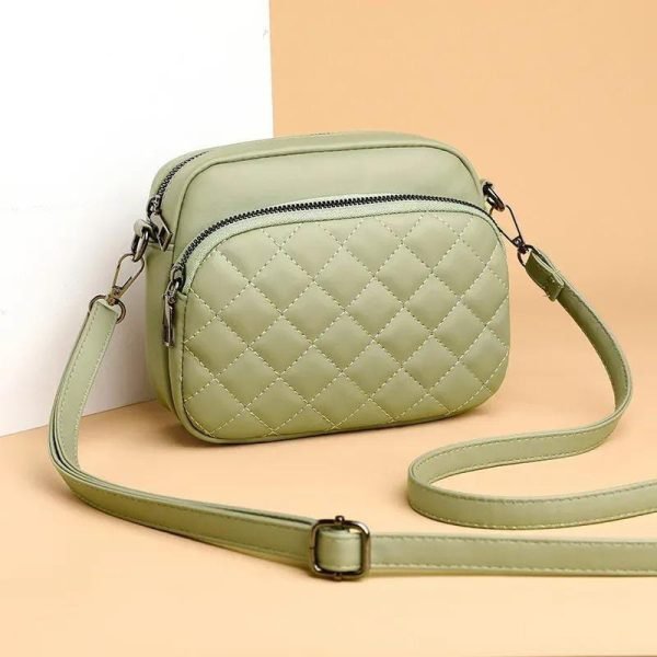 1Pc Women’s Pu Leather Embroidered Shoulder Bag - Mall Mega