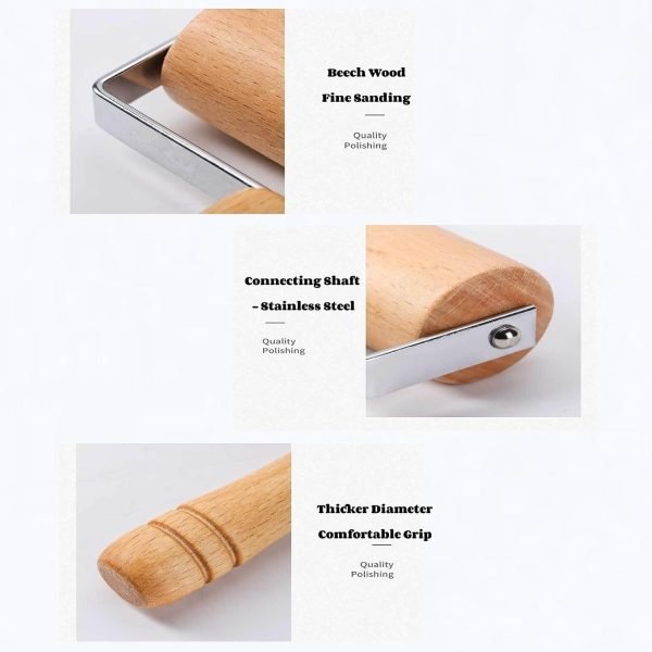 2pcs Wooden Rolling Pin For Baking - Mall Mega