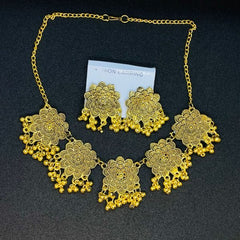 Afghani Gold Flower Choker For All Ages Women - Mall Mega