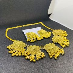 Afghani Gold Flower Choker For All Ages Women - Mall Mega