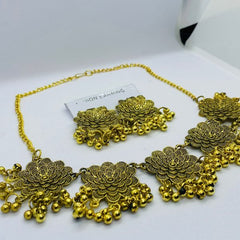 Afghani Gold Flower Choker For All Ages Women - Mall Mega