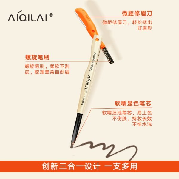 Aiqilai 3 In 1 Eyebrow Pencil - Mall Mega