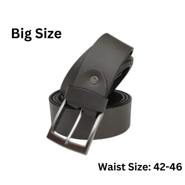 Buffalo Grey Leather Belt for Men - Mall Mega