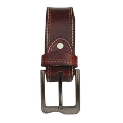 Buffalo Pull - up Mahroon Leather Belt for Men - Mall Mega