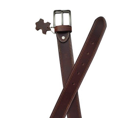 Buffalo Pull - up Mahroon Leather Belt for Men - Mall Mega