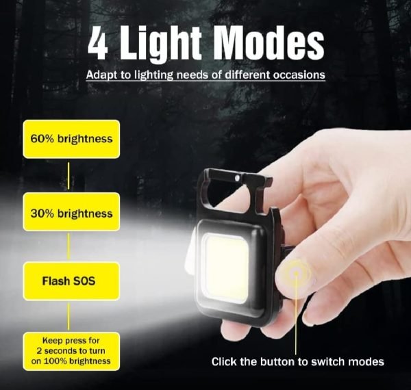 COB Small Flashlight Keychain - Mall Mega