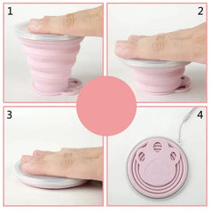 Collapsible Travel Cup With Lid - Mall Mega