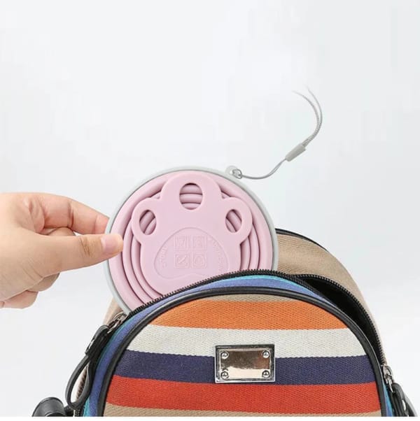 Collapsible Travel Cup With Lid - Mall Mega