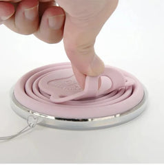 Collapsible Travel Cup With Lid - Mall Mega