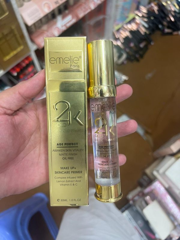 Emelie Paris 24k Gold Age Perfect Makeup+Skincare Primer - 30ml - Mall Mega