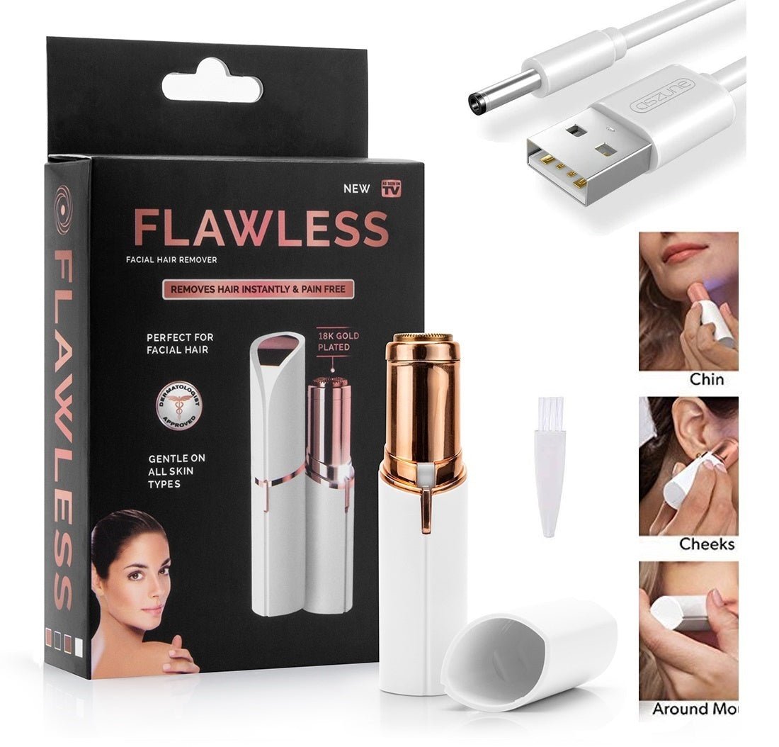 FLAWLESS Rechargeable Facial Hair Remover - Mall Mega