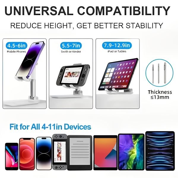 Foldable & Adjustable Mobile Phone And Tablet Stand - Mall Mega