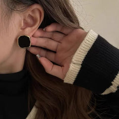 French Square Earrings - Mall Mega