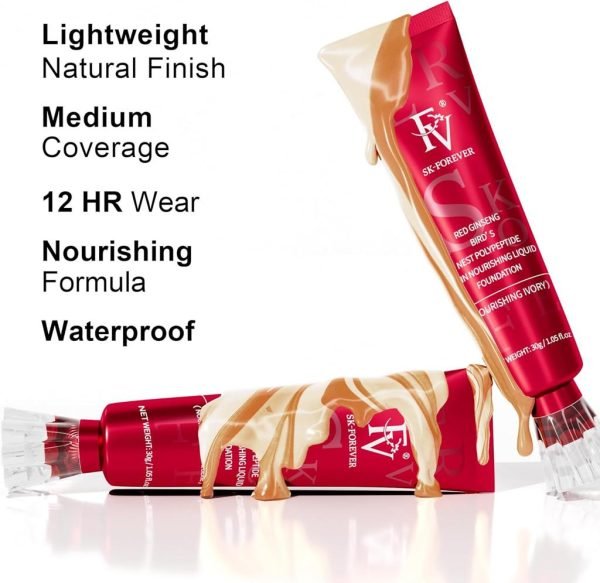 FV Foundation Waterproof With Medium Coverage Forever Liquid Makeup Foundation 30g - Mall Mega
