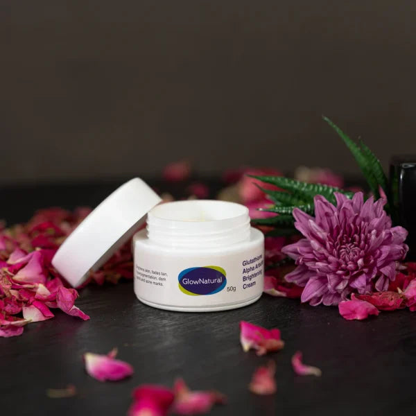 Glow Natural Glutathione And Alpha Arbutin Skin Brightening Cream 50g - Mall Mega