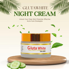 Gluta White Extreme Stronger Light Up And Anti - aging Day & Night Cream - 50g - Mall Mega