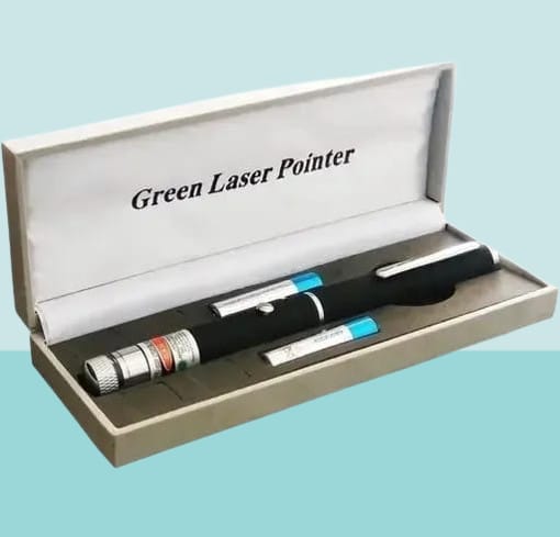 Green Multipurpose Laser Pointer Pen With Adjustable Antenna Cap - Mall Mega