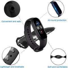 M5 Band Sport Wristband Blood Pressure Monitor Heart Rate For Android And Ios With Fitpro App | Best Quality Band - Mall Mega