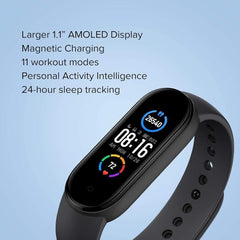 M5 Band Sport Wristband Blood Pressure Monitor Heart Rate For Android And Ios With Fitpro App | Best Quality Band - Mall Mega