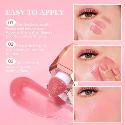 Matte Silky Texture Liquid Blush Natural Long Lasting Matte Cheek Liquid Blusher Makeup - Mall Mega