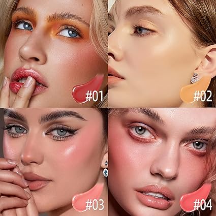 Matte Silky Texture Liquid Blush Natural Long Lasting Matte Cheek Liquid Blusher Makeup - Mall Mega