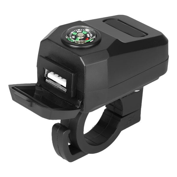 Motorcycle Usb Charger With Compass - Mall Mega