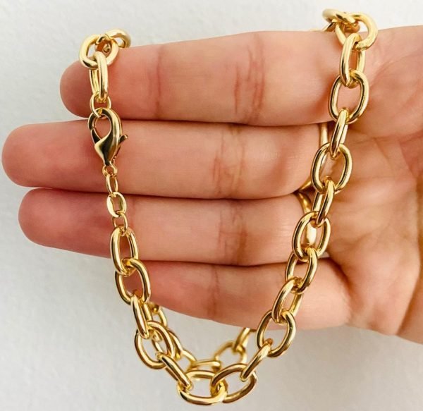 Necklace Gold Chain Urban Fashion Gold Plated Chain - Mall Mega