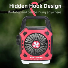 Outdoor Mini Electric Fan Rechargeable Flashlight - Mall Mega