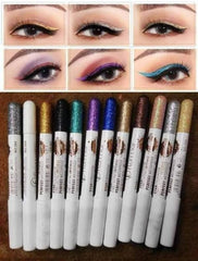 Pack of 12 Flormar Glitter Multipurpose Pencils Glitter Eyeliner Pencils - Mall Mega
