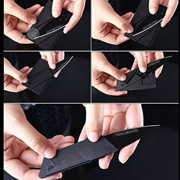 Pack of 2 Cardsharp Folding Credit Card Knife - Mall Mega