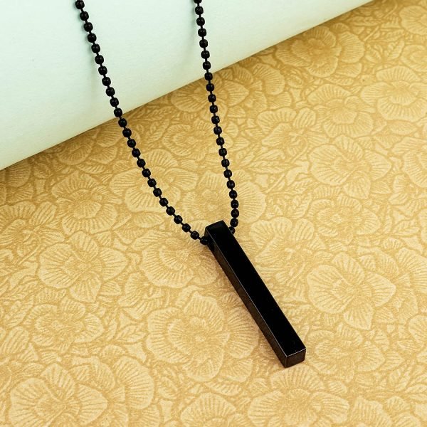 Pack of 2 Vertical Bar Necklace Locket Chain For Boys and Girls - Mall Mega
