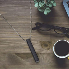 Pack of 2 Vertical Bar Necklace Locket Chain For Boys and Girls - Mall Mega