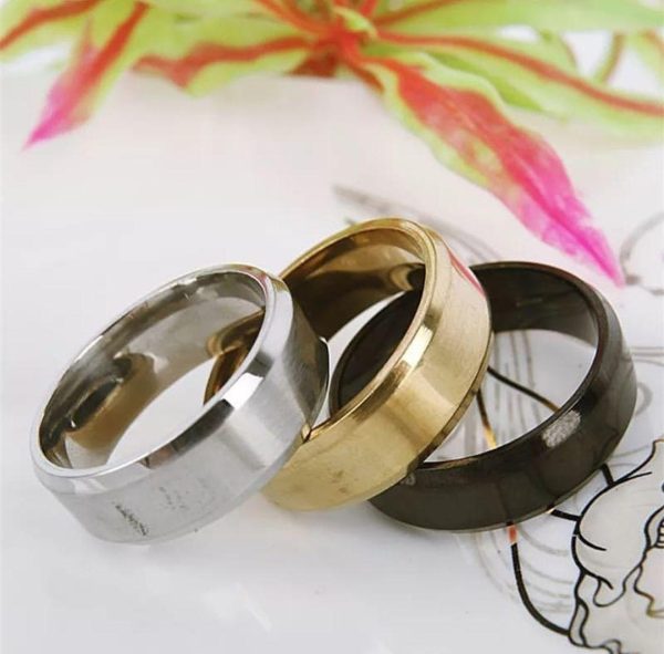 Pack of 3 Gold Plated & Silver Plated Band Rings for Unisex - Mall Mega