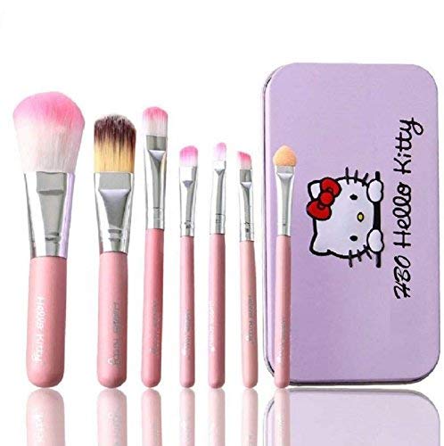 Pack Of 7 Hello Kitty Makeup Brush Set - Mall Mega
