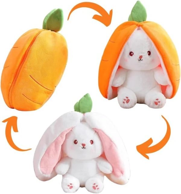 Rabbit New Creative Strawberry Rabbit Plush Soft Doll Hug Pillow - Mall Mega