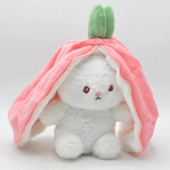 Rabbit New Creative Strawberry Rabbit Plush Soft Doll Hug Pillow - Mall Mega