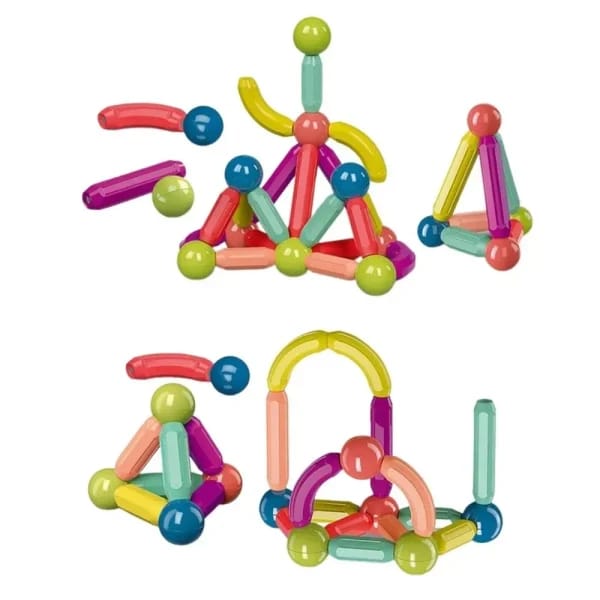 52 Pieces Magnetic Stick Building Blocks - Mall Mega
