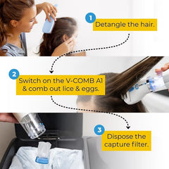 V-COMB Electric Head Lice Remover