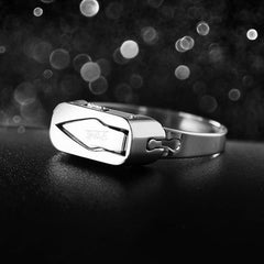 Stainless Steel Self-defense Ring With Hidden Blade