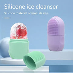 Cooling Ice Roller with Scrub – Facial Massage & Cleansing Ice