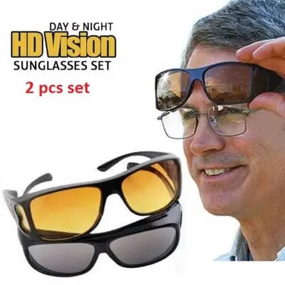 1Pc Hd Day & Night Vision Wrap Around Glasses - Mall Mega