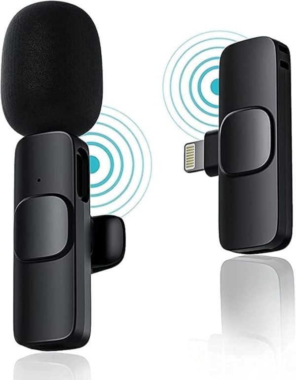 Wireless Mic K9 Dual Microphone Mic Plug & Play Usb Type C Plug Wireless Lavalier Microphone - Mall Mega