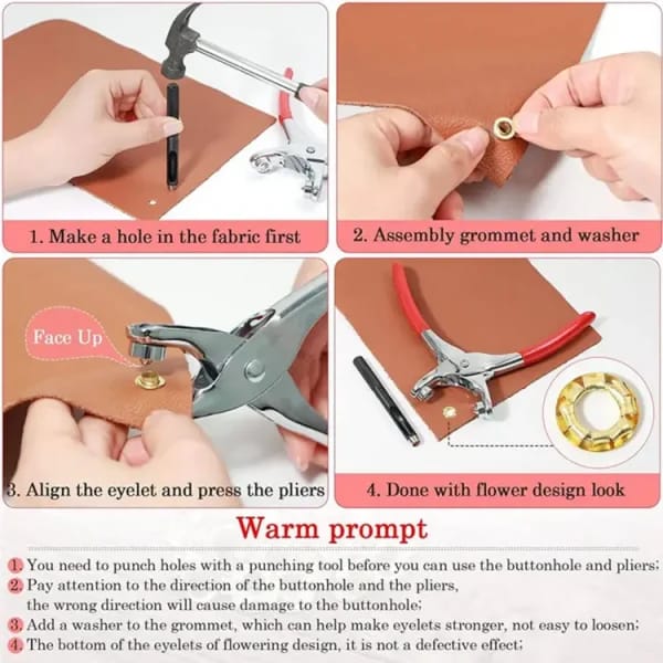 Hand Press Tich Button Fixer Machine