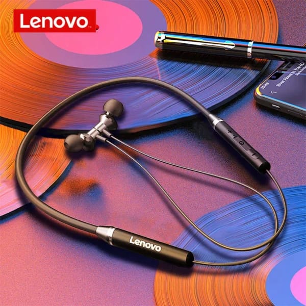 Lenovo He05 Neckband Original Headphone - Mall Mega