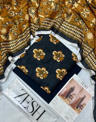 Zesh 3 Piece Unstitched Suit Summer Lawn Collection 2025 MM23 - Mall Mega