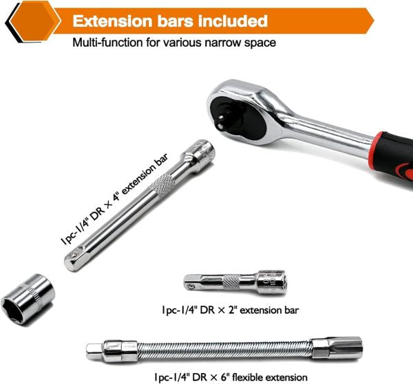 46 pcs Professional Socket Wrench Tool Set