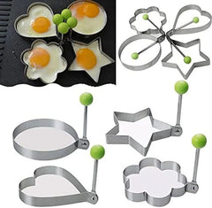 4pcs Stainless Steel Egg Ring Mold Set